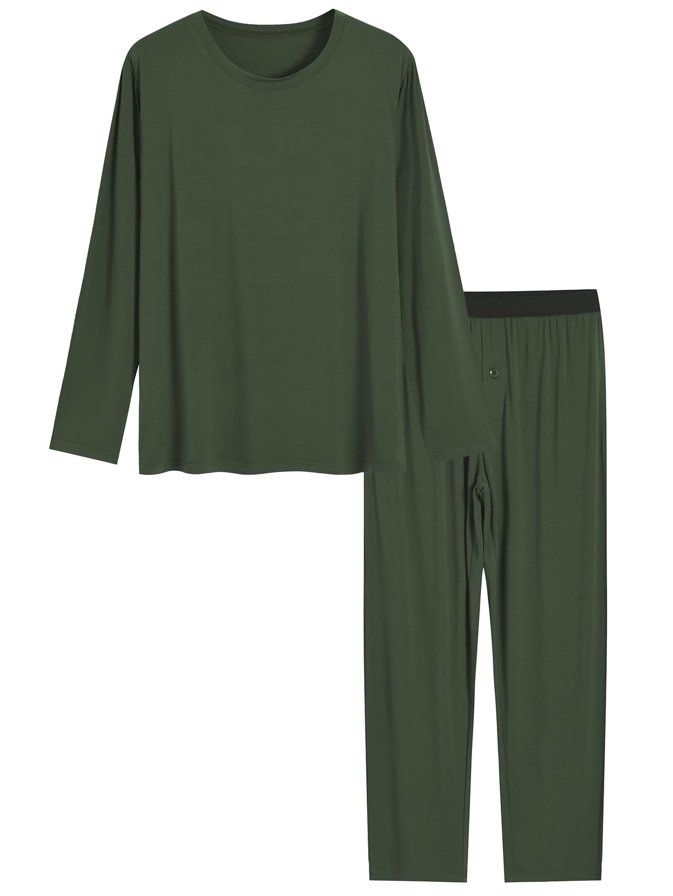 Latuza Men's Lightweight Cotton Pajamas Long Sleeves Shirt Pants Set :  : Clothing, Shoes & Accessories
