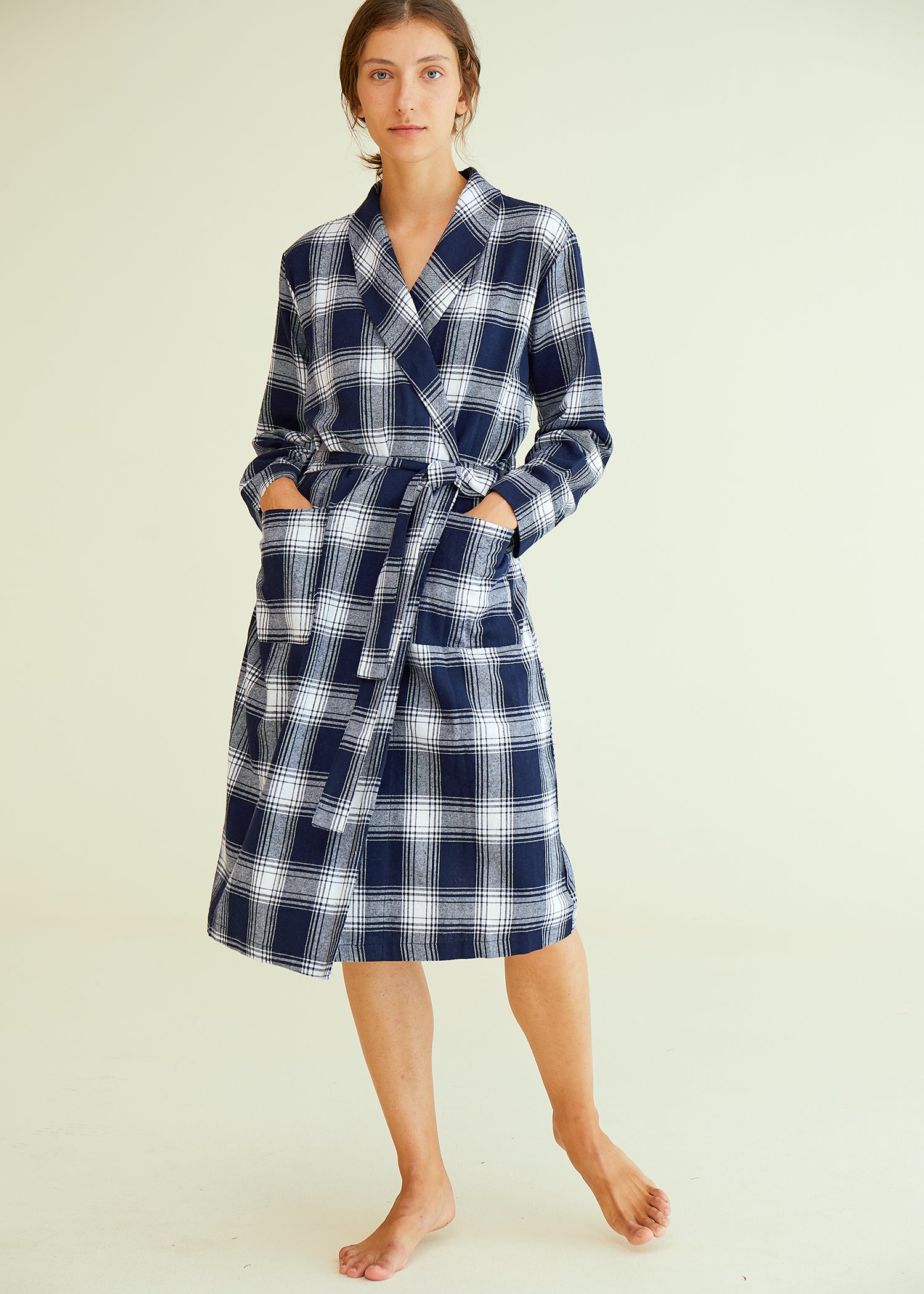 Women's Sleeveless Cotton Nightgown with Matching Long Robe Set – Latuza