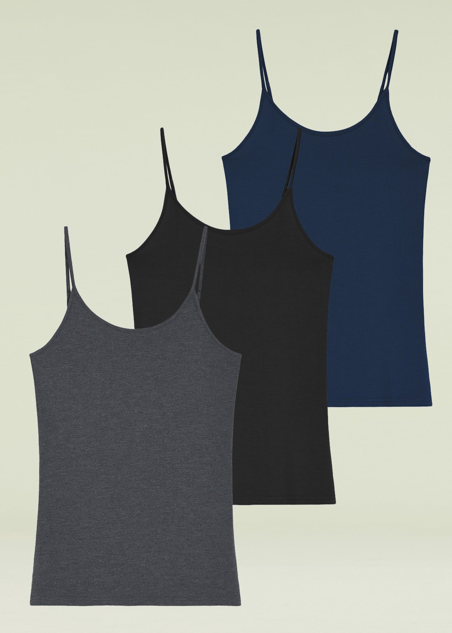Tobrief Womens Summer Spaghetti Strap Tank Tops Casual Sleeveless Shirts  Cami Top, Black/Dark Gray, XL price in UAE,  UAE