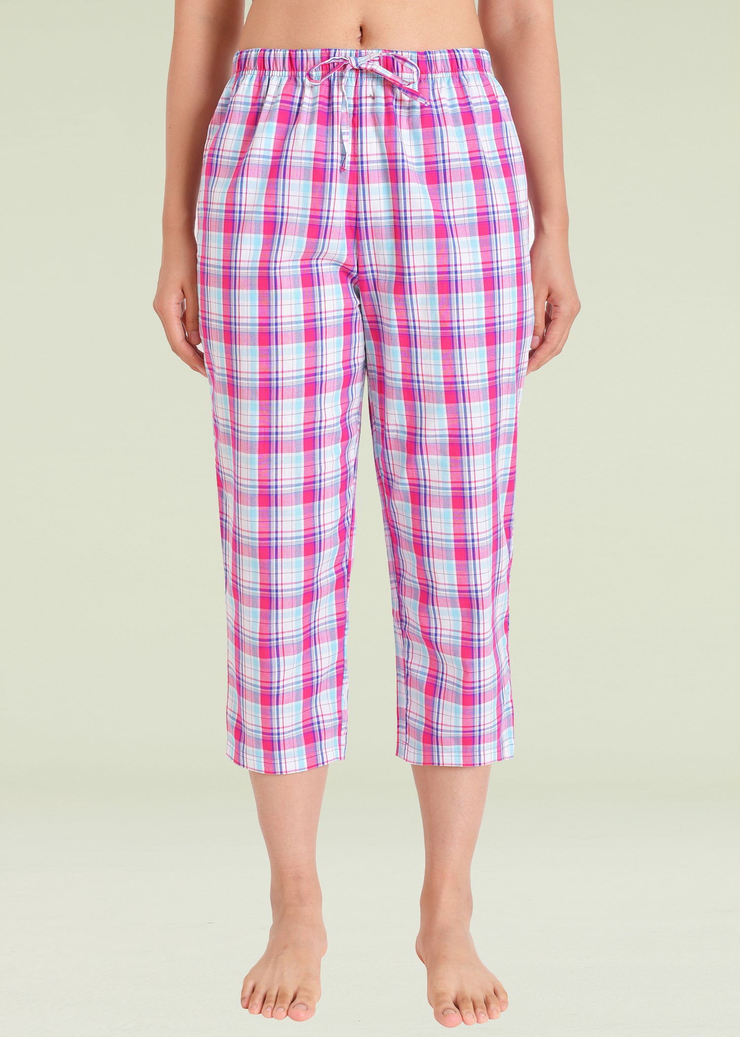 Misscoo Pyjama Bottoms Women's Capri Pajama Pants Lounge Causal