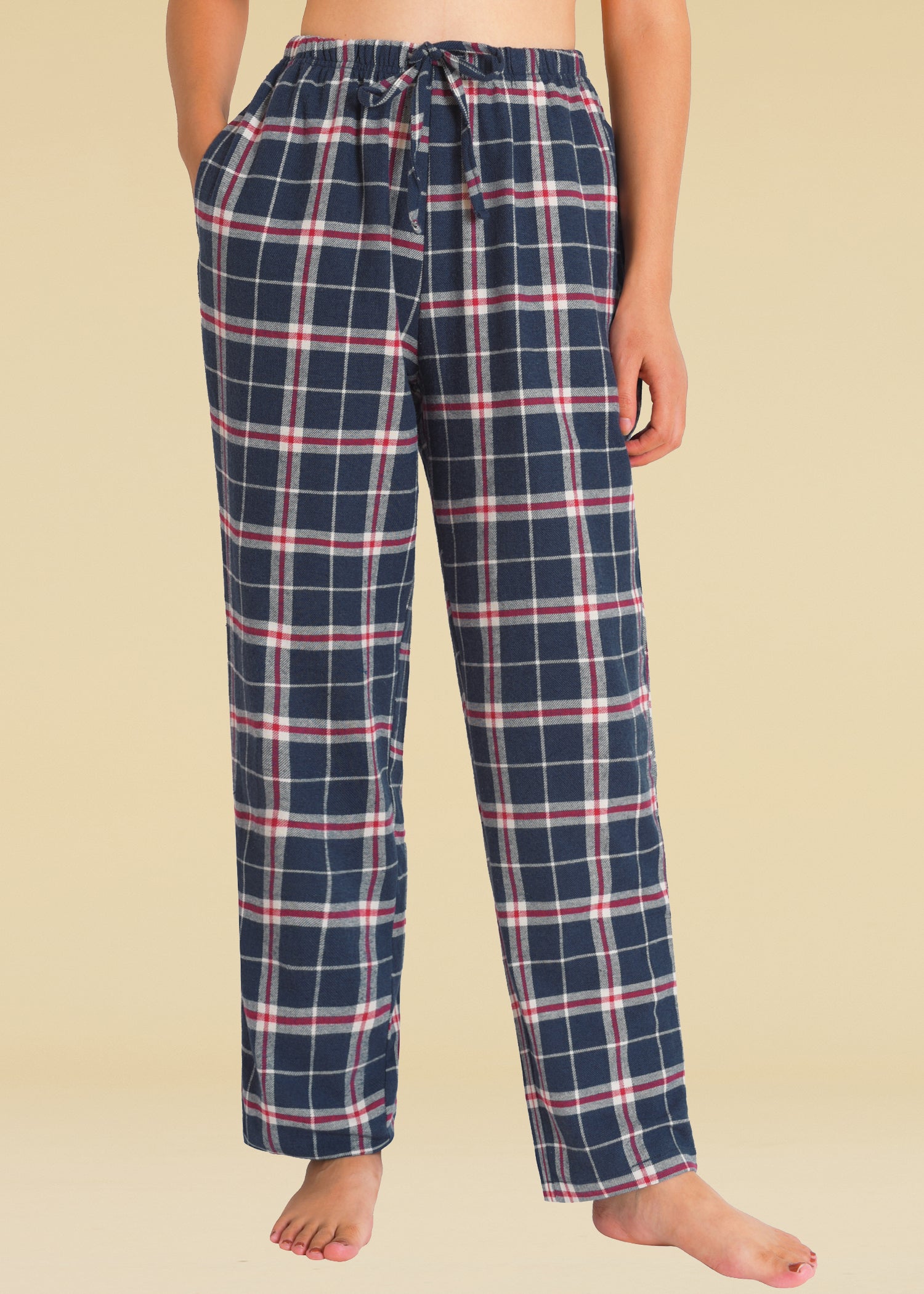 Women's flannel pajamas with pockets sale