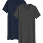 Men's 2 Pack Nightshirt Cotton Sleep Shirt Nightgown - Latuza