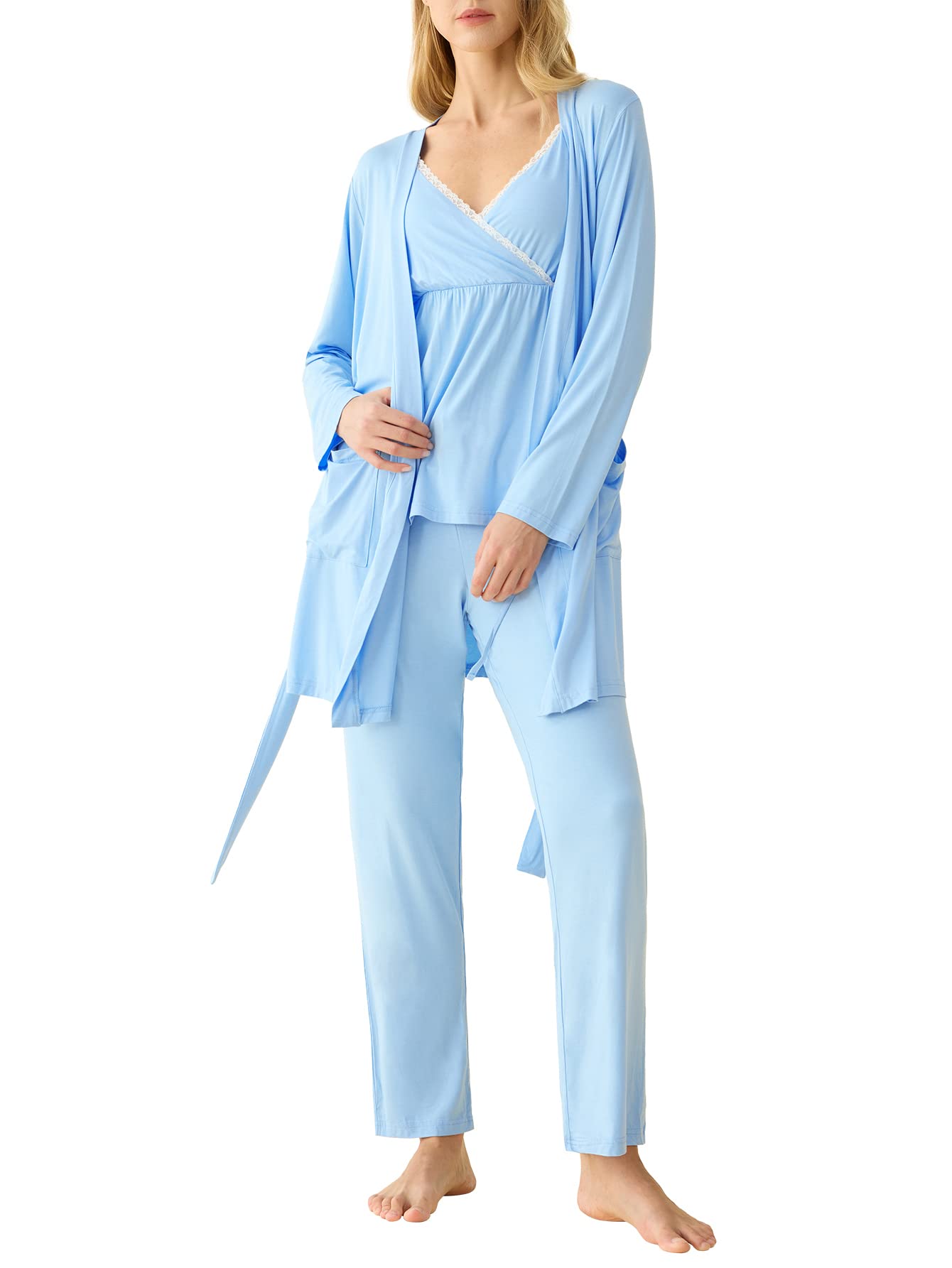 Womens robe and online pajama set