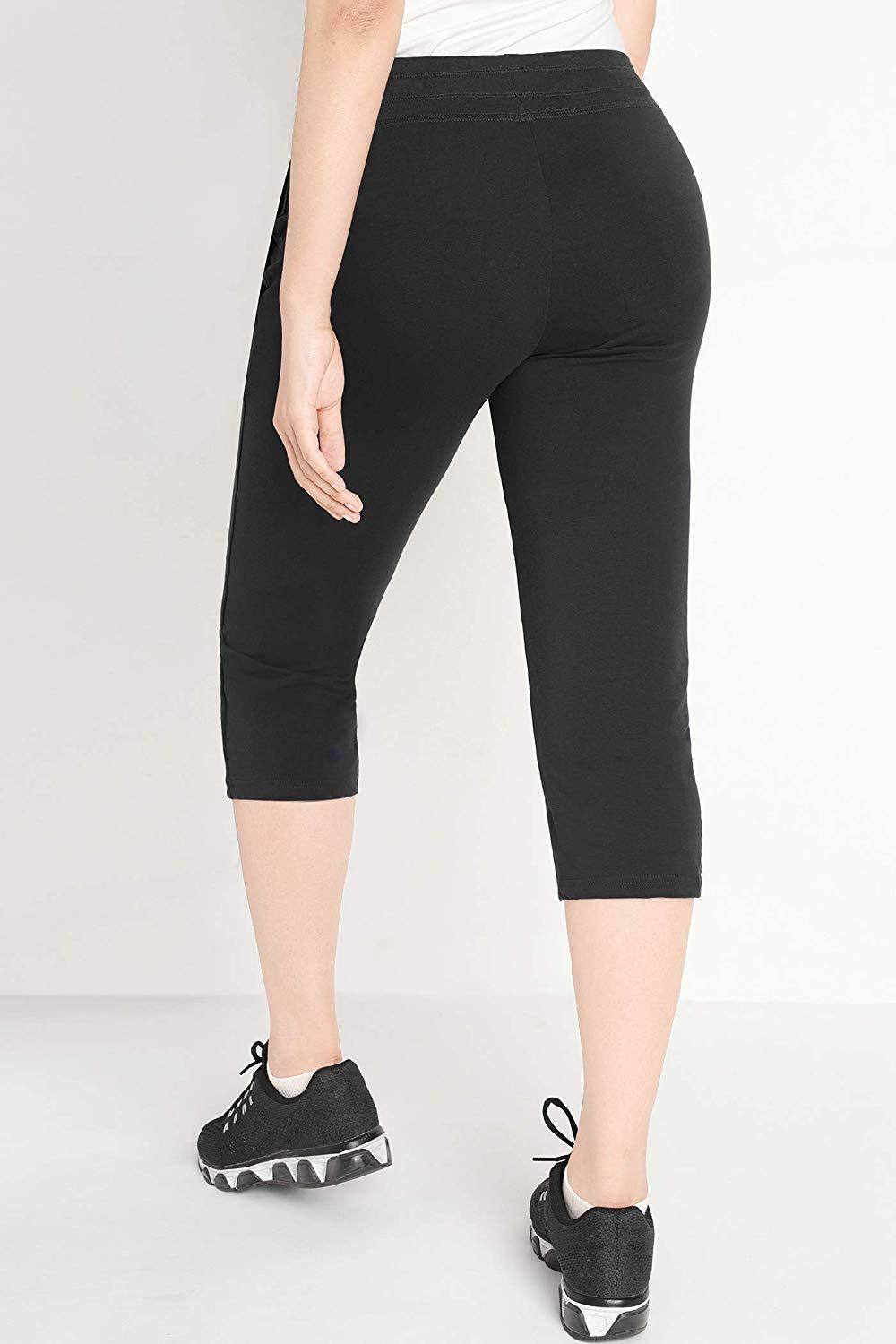 MOREFEEL Women's Knee Length Leggings with Pockets-High Waist Capri Pants for  Women Yoga Workout Biker Shorts Casual Summer - Yahoo Shopping