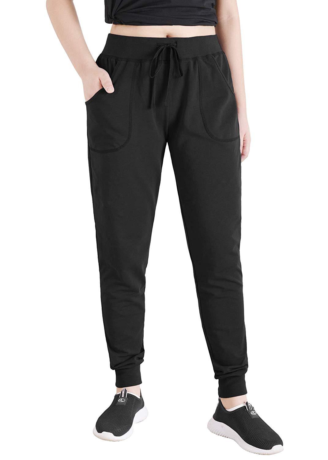 Women's Cotton Joggers Jersey Sweatpants with Pockets – Latuza