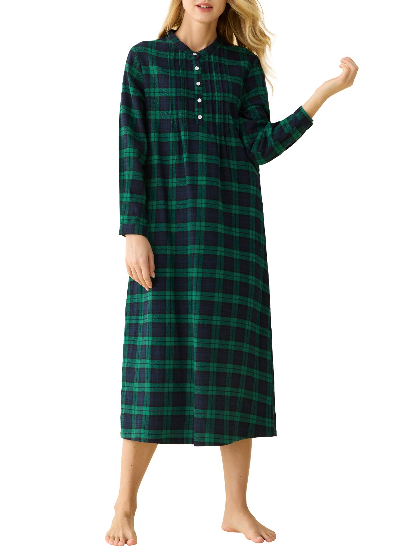 Women's long 2025 flannel gowns