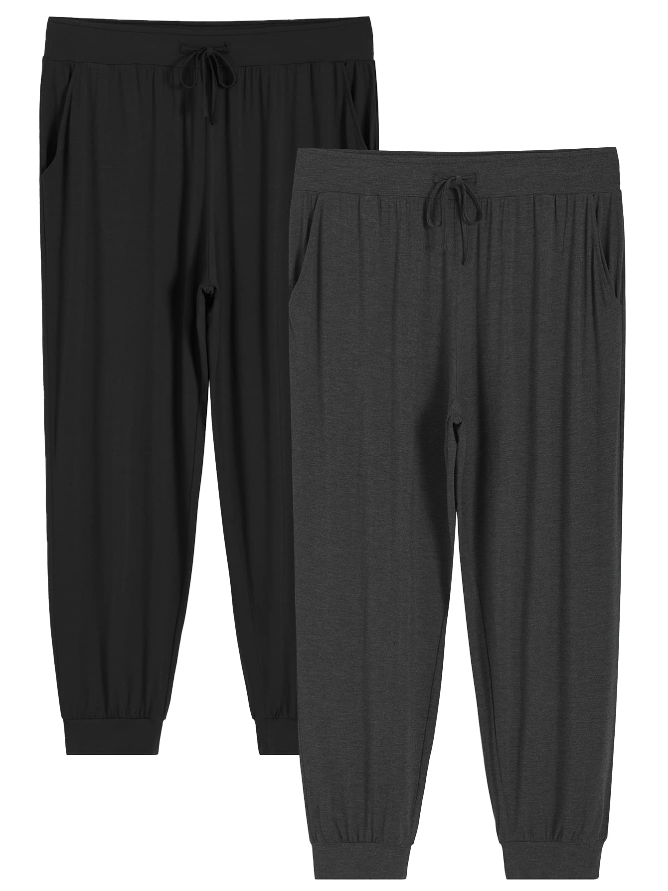 Women's Plus Size Jogger Pajama Pants Comfy Lounge Pants with Pockets - Latuza
