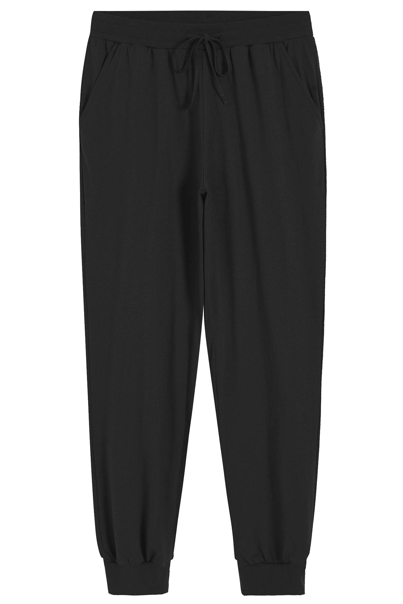 HiddenValor Women's Cotton Knit Loungewear Pajama Pants-Black-S at