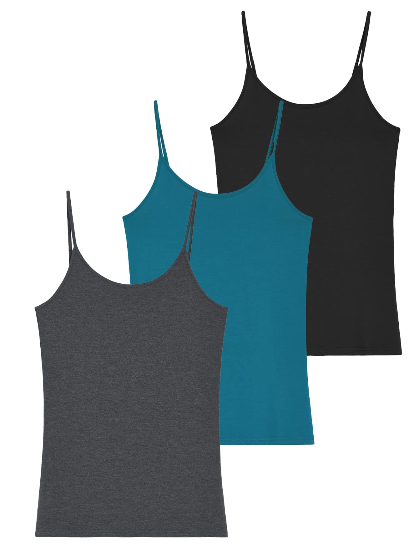 Womens Strappy Camisole Vest Ribbed Stretchy Tops Ladies