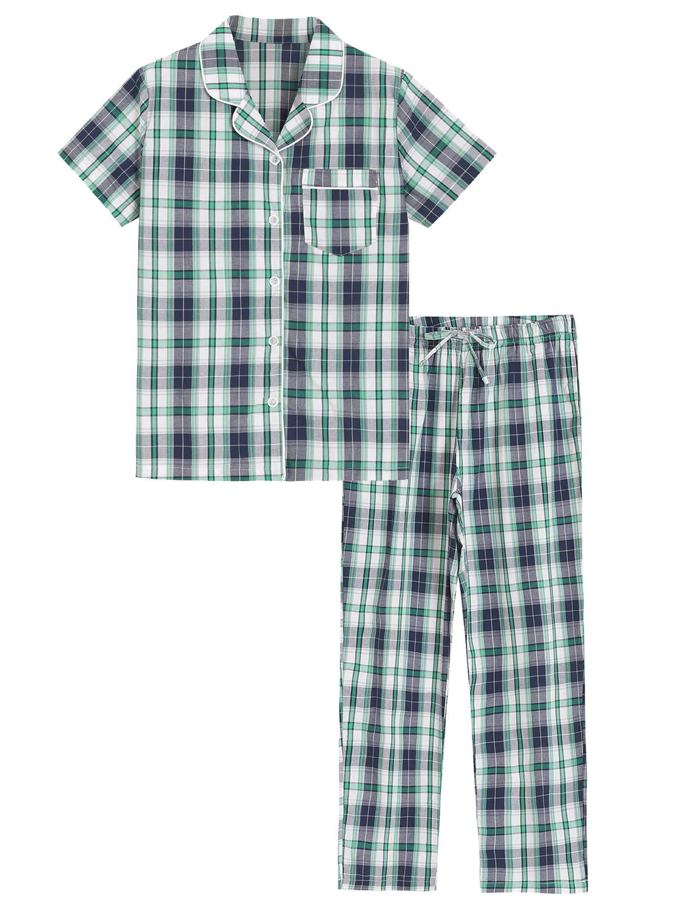 Women's Matching Pjs for Couples Button Down Pajama Sets - Latuza