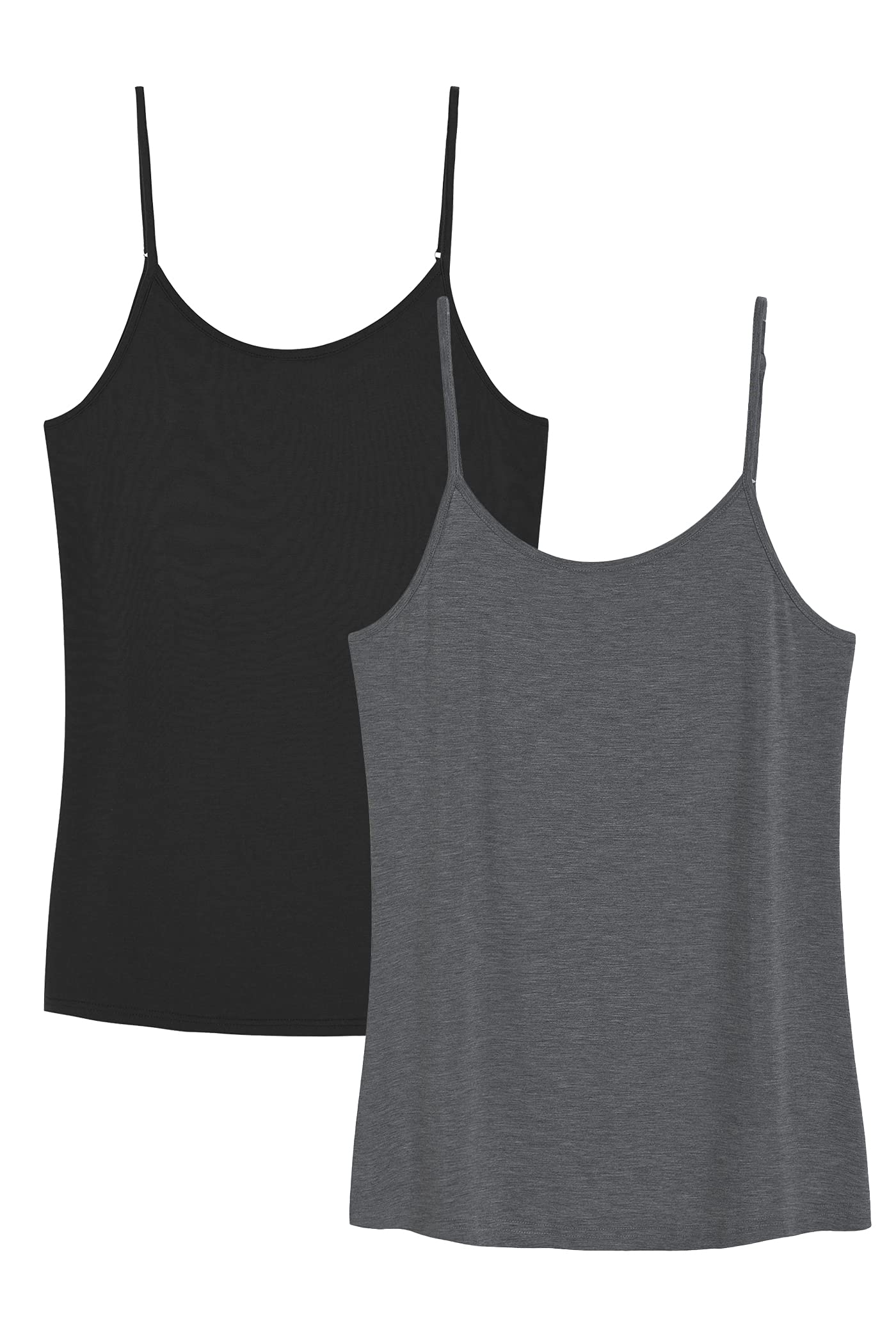 Grey spaghetti clearance strap tank top