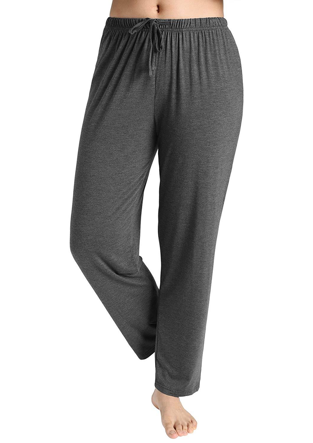 GYS Women's Lounge Pants with Pockets Lightweight Bamboo Joggers Pants Yoga  Sweatpants Tapered Pajama Bottoms, Grey-28% Bamboo, Small : :  Clothing, Shoes & Accessories