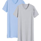 Men's 2 Pack Nightshirt Cotton Sleep Shirt Nightgown - Latuza