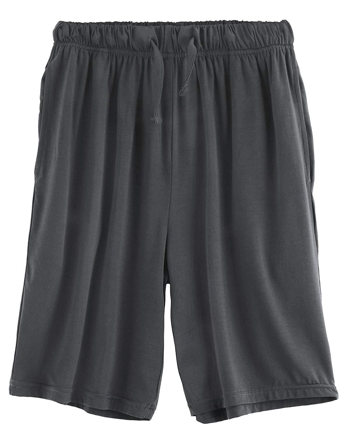 Latuza Men's Cotton Pajama Lounge Shorts with Pockets XL Navy at   Men's Clothing store