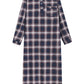 Men's Long Nightgown Cotton Flannel Nightshirts for Sleeping - Latuza