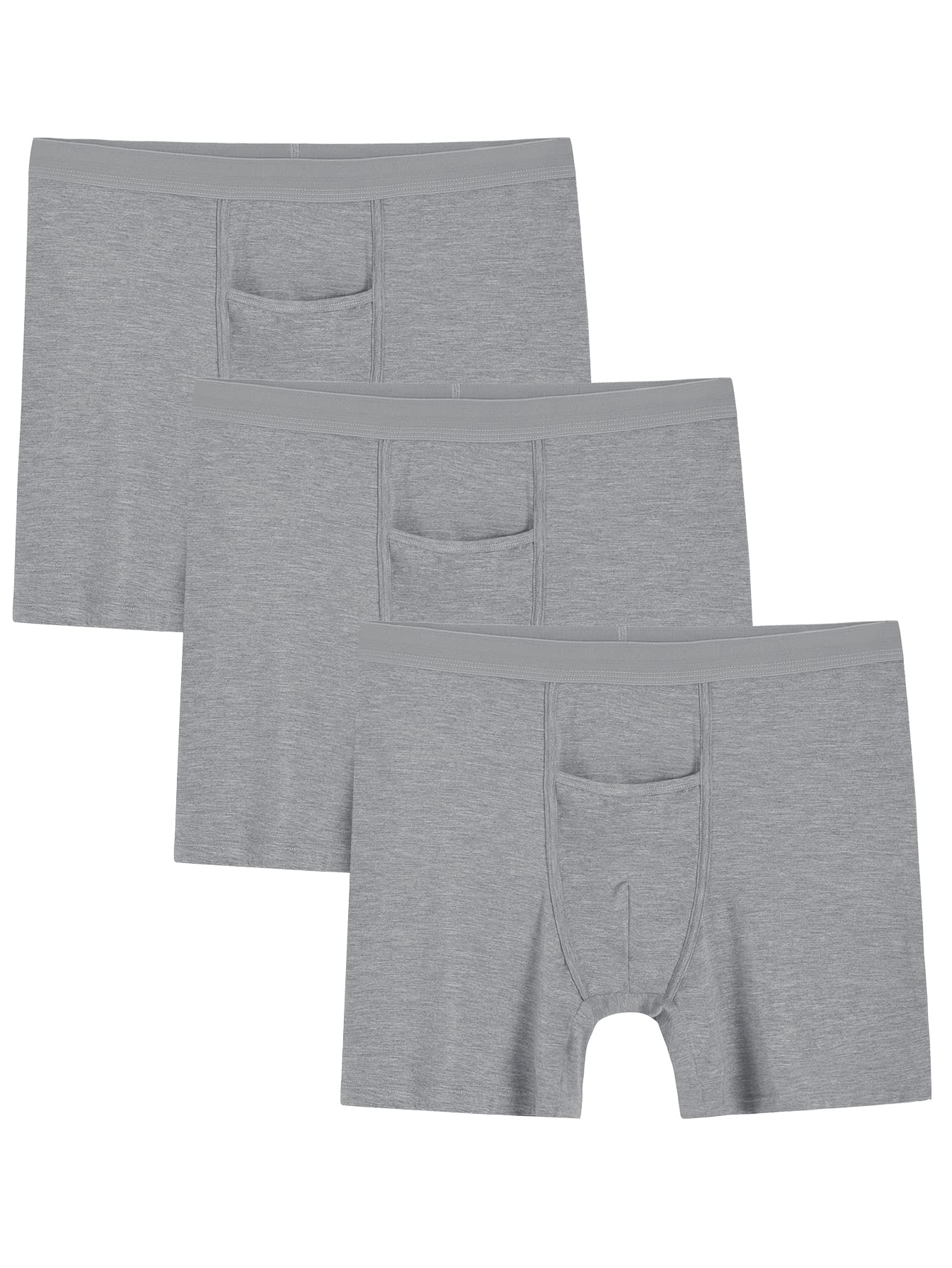Men's Viscose Boxer Briefs Horizontal Fly Underwear Pack – Latuza