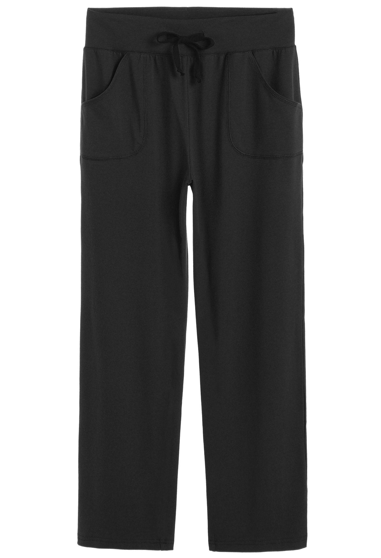 Latuza Women's Cotton Pajama Pants M Black at  Women's