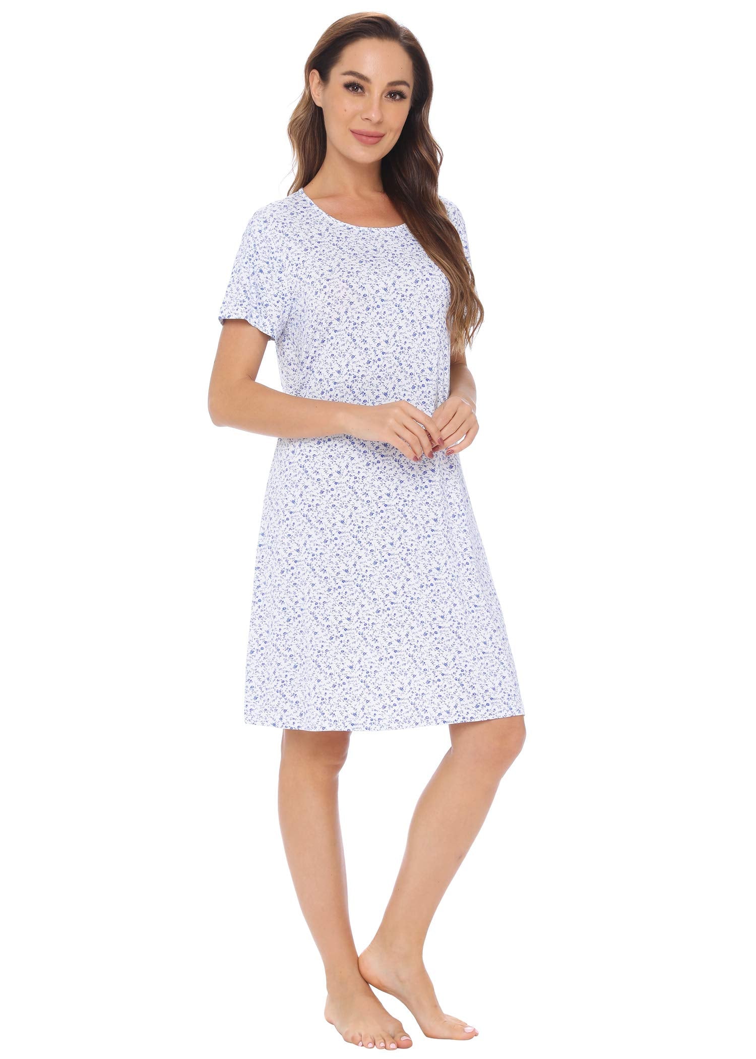 Latuza Women s Floral Nightgown Bamboo Viscose Nightshirt