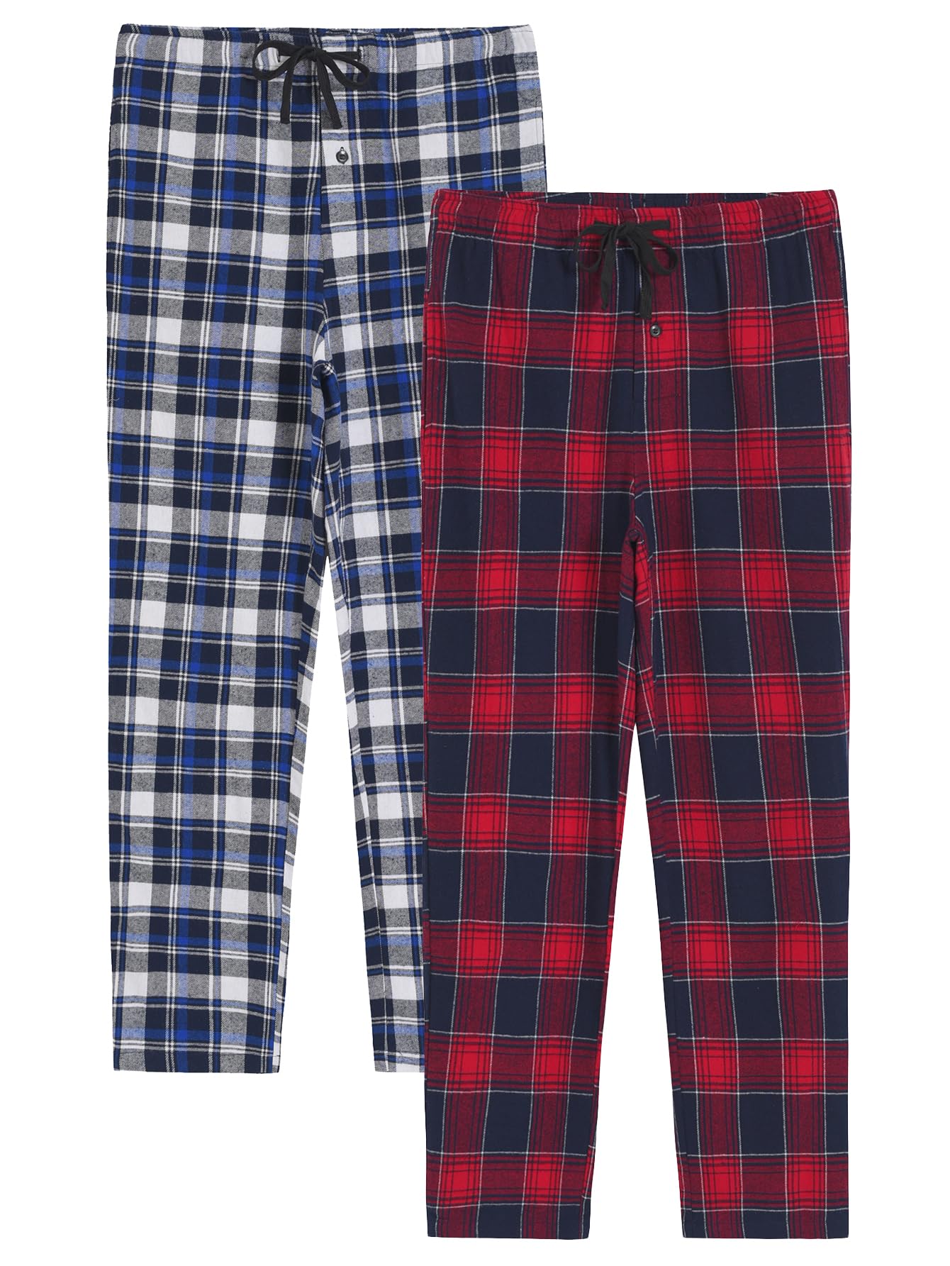 Men's Flannel Pajama Pants Cotton Lounge Pants with Pockets - Latuza