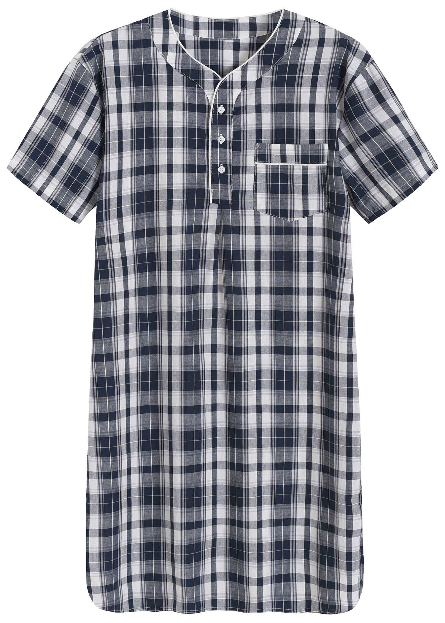 Mens cotton sleep online shirts