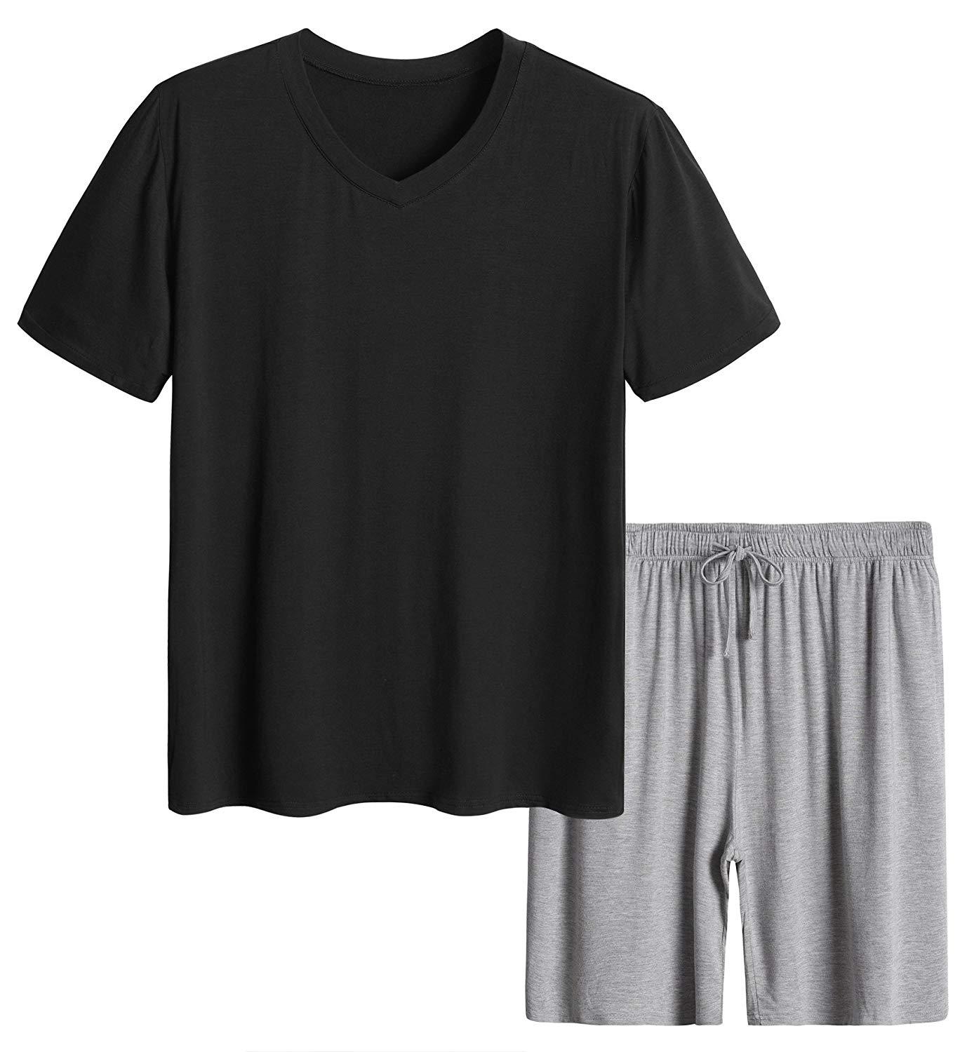 Men’s Short Sleeves and Shorts Pajama Set - Latuza