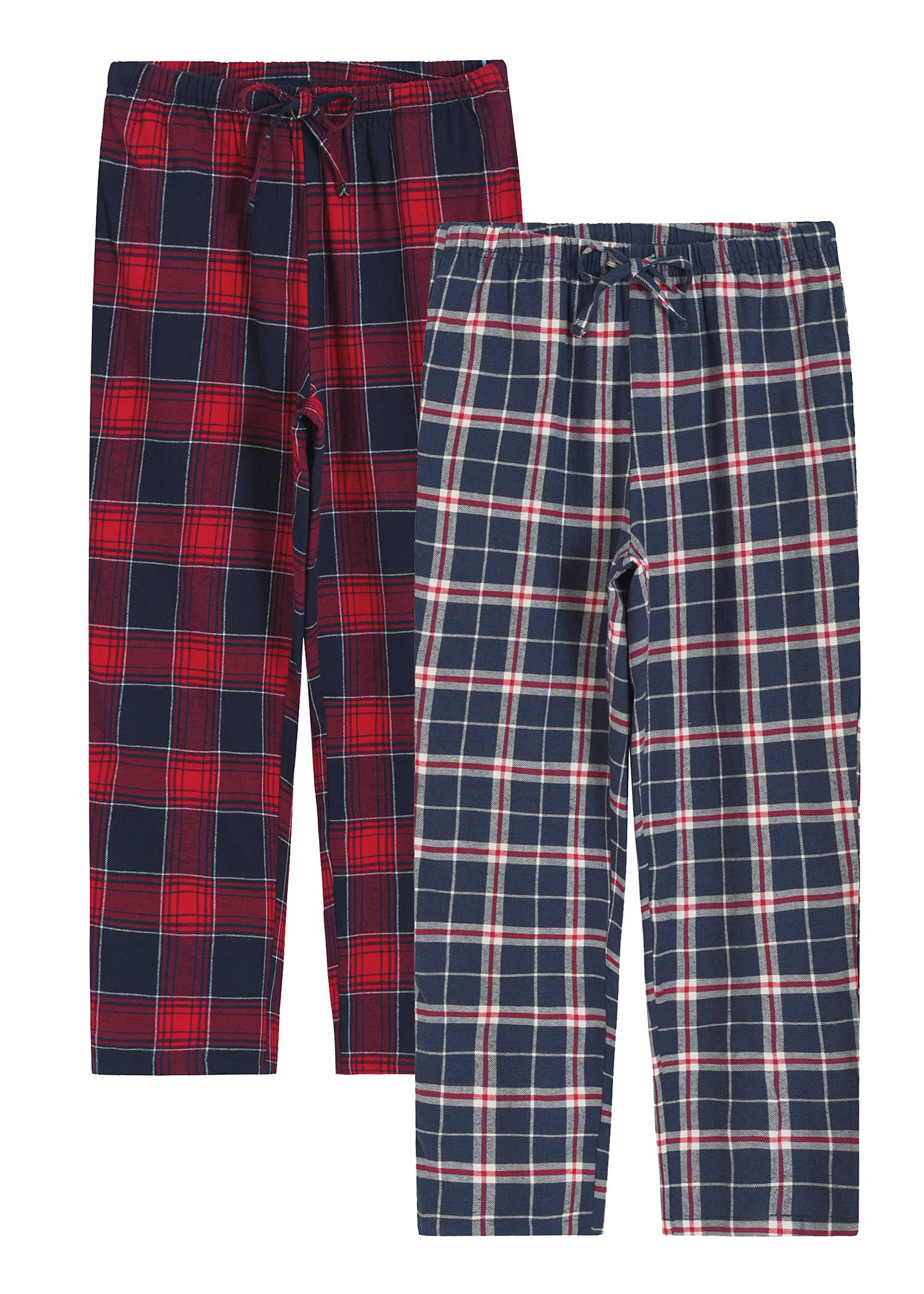 Women's Cotton Flannel Pajama Pants Plaid Pj Bottoms with Pockets