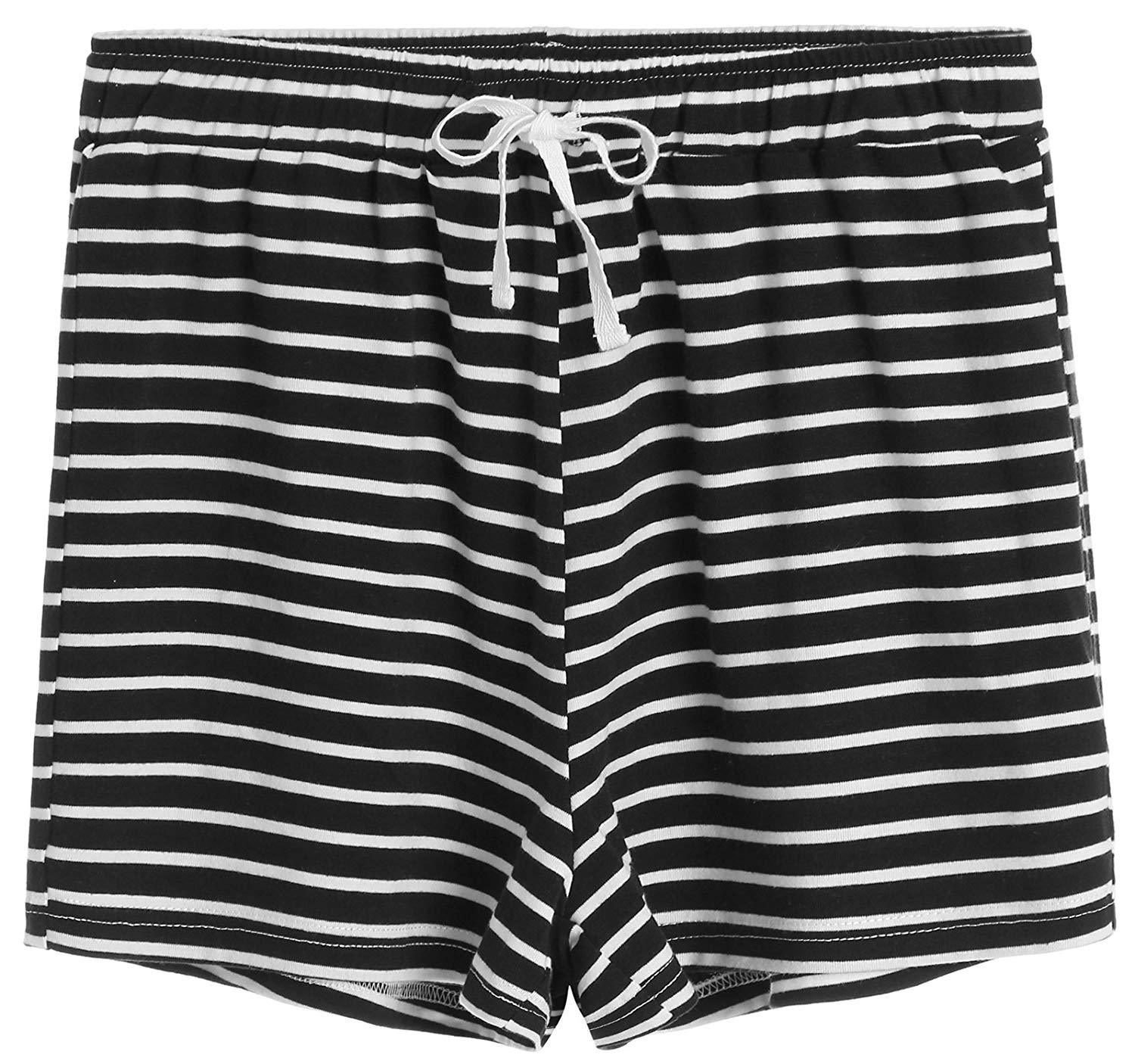 Women's Cotton Striped Pajama Shorts – Latuza