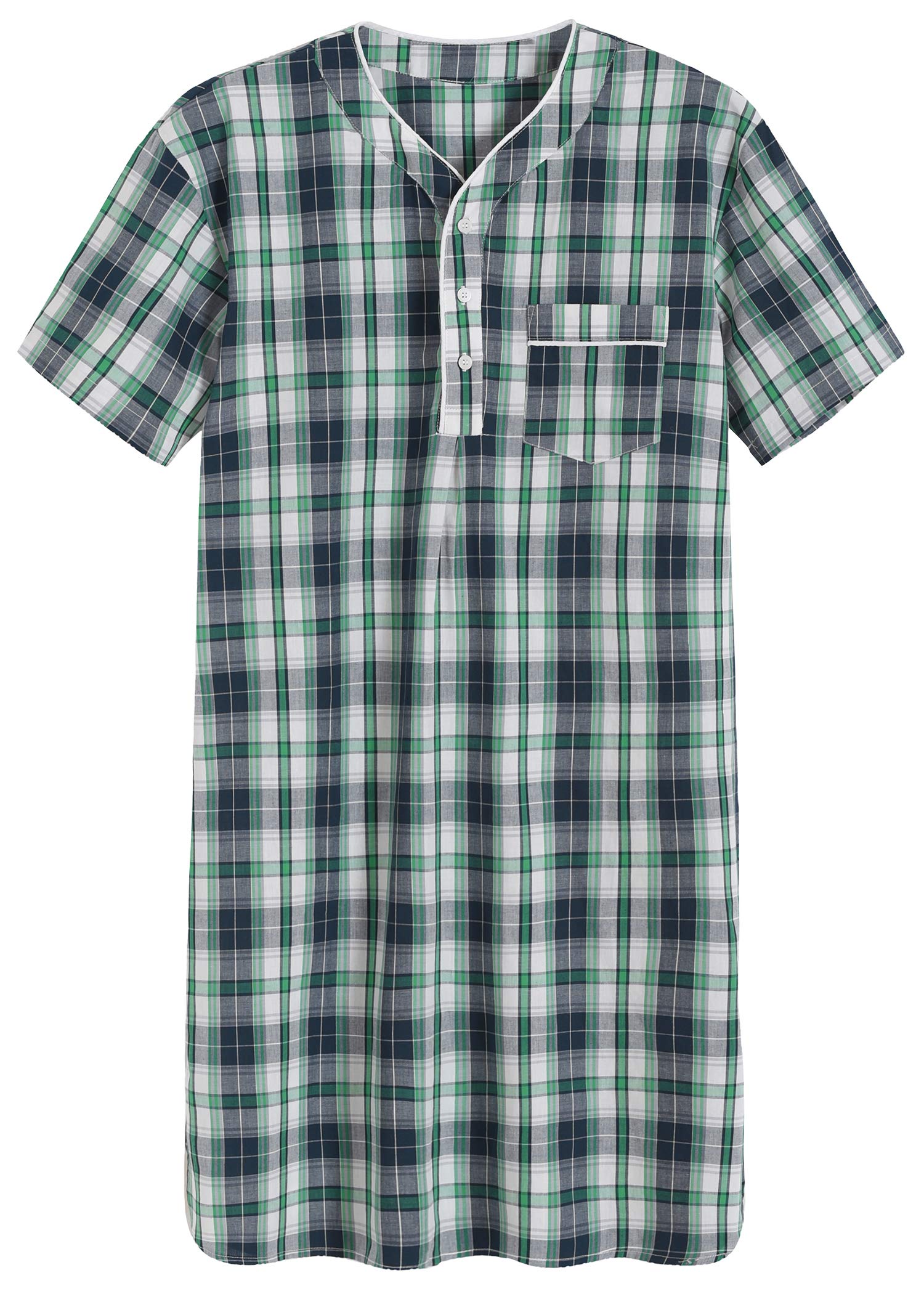 Mens discount plaid nightshirt