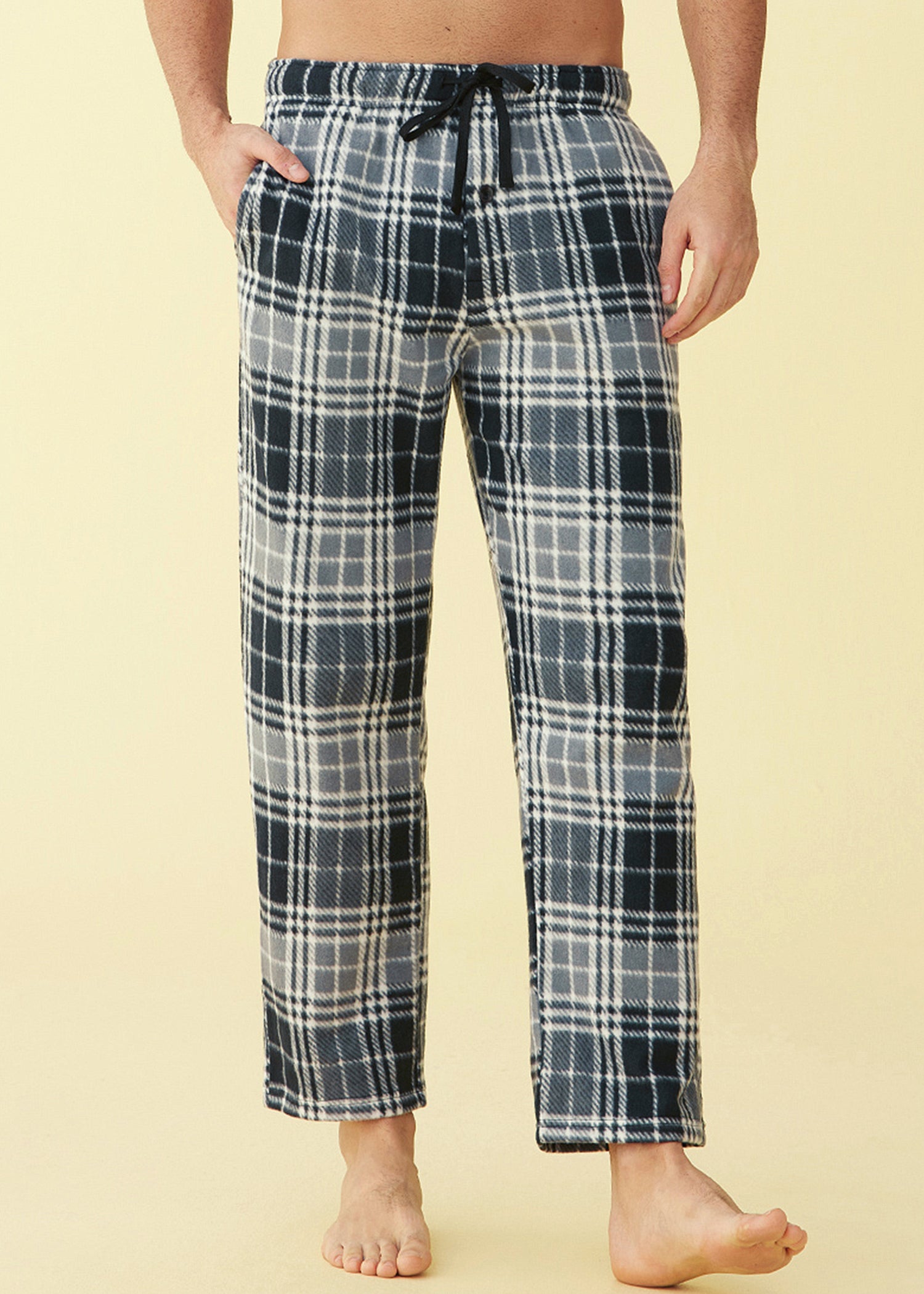 Mens checkered lounge online pants