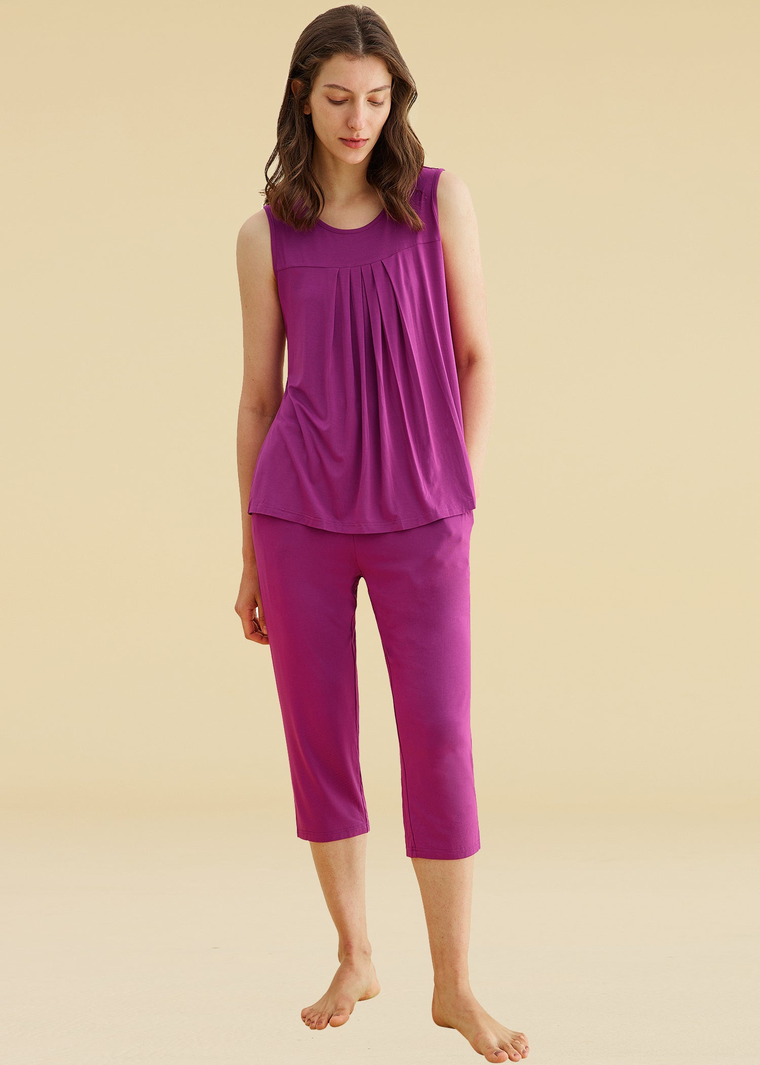 Tank top and capri pajamas hot sale