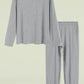 Women's Bamboo Viscose Long Sleeves Top Jogger Pants Pajamas Set