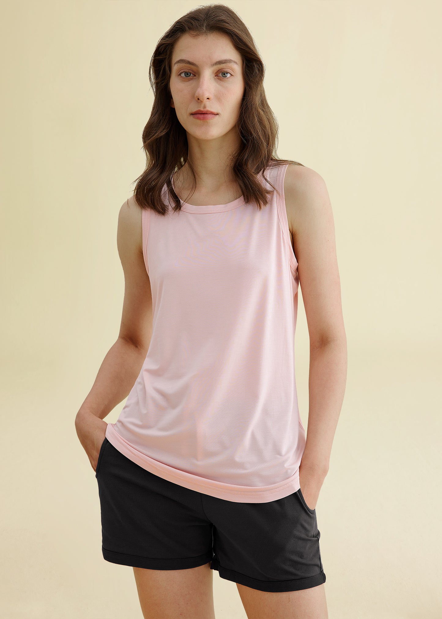 Women's Bamboo Viscose Sleep Tank Top Sleeveless Pajamas Shirt – Latuza